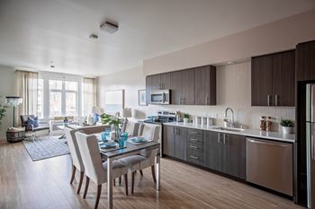 Studio, one- and two-bedroom apartments